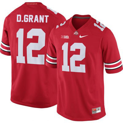 Ohio State Buckeyes Men's Doran Grant #12 Red Authentic Nike College NCAA Stitched Football Jersey BB19G55XI